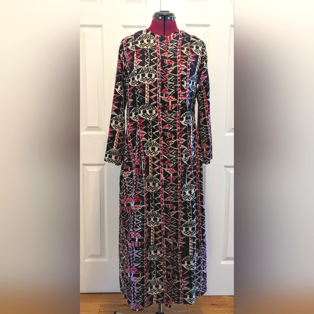 Vintage Iconic CDN Designer Sarah Clothes, Anohki Duster Dress, S-M, EUC